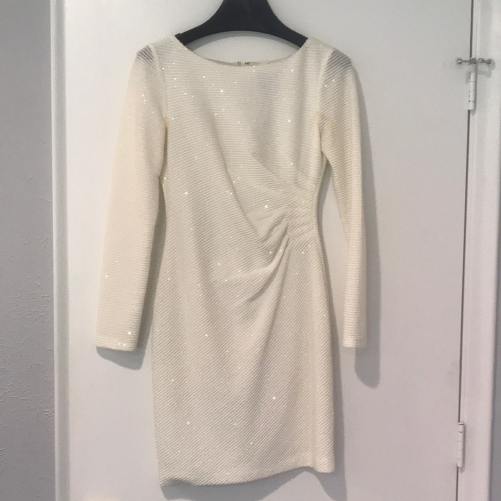 Vince Camuto White Sequin Dress